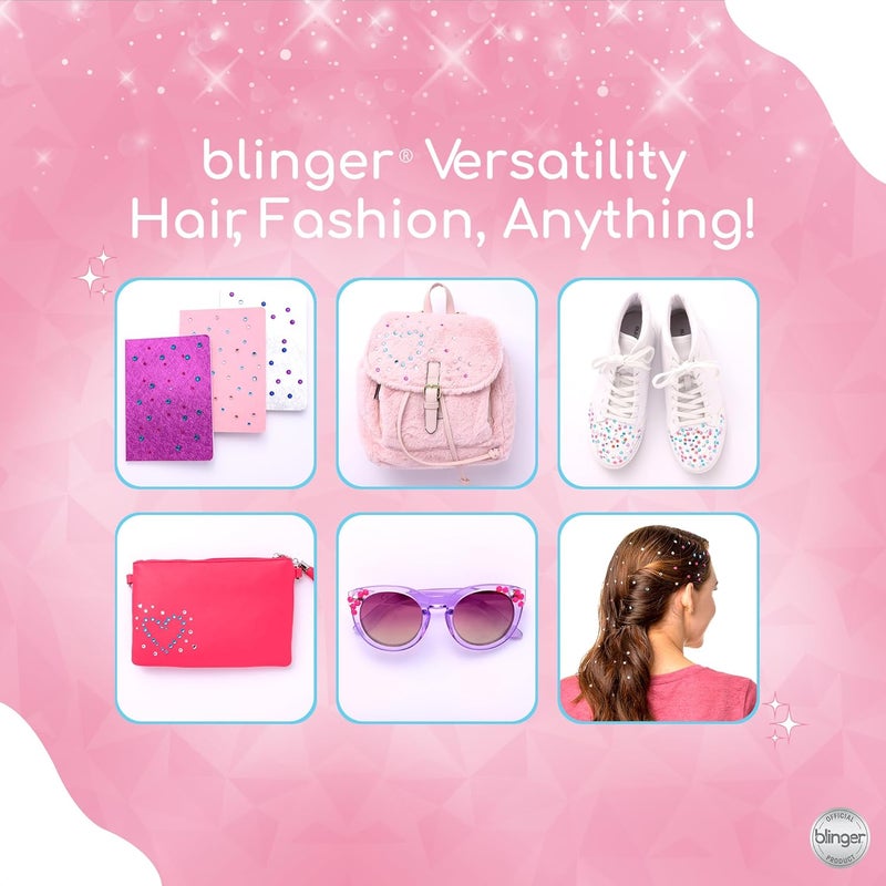 Blinger ® Sparkle Collection Refill Pack - Princess | 5 Discs – 75 Rhinestones | Bling In Brush Out | Works with Hair Styling Tool (Multicolored) - Image 5